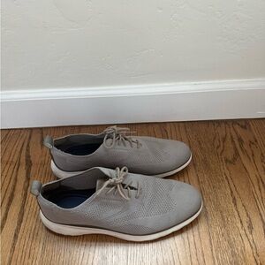 Gray Dress Athletic Knit Sneakers